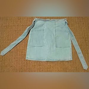 Denim Tied Skirt With Pockets - XS Forever 21